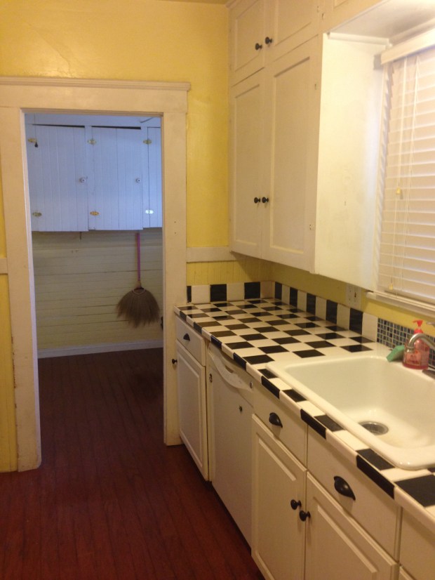 Kitchen - looking into the mudroom/laundry room. 