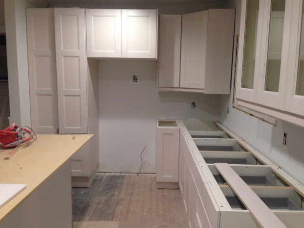 Just missing the fridge... and countertops... oh and flooring... BUT it's coming together!