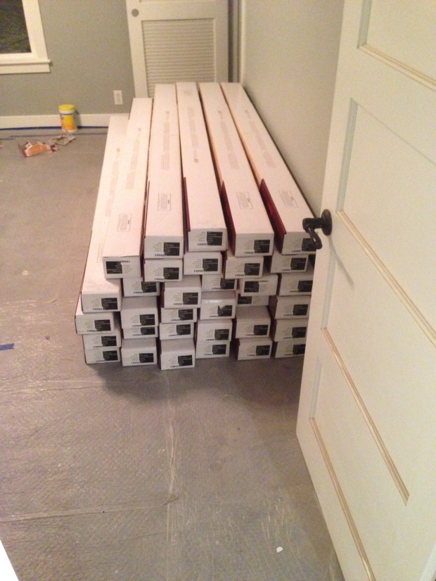 Always make sure to leave the boxes of wood inside the area where they will be installed 2 days prior to installation. It allows them to acclimate to the temperature so that you don't have them expanding or contracting once they are in place. 