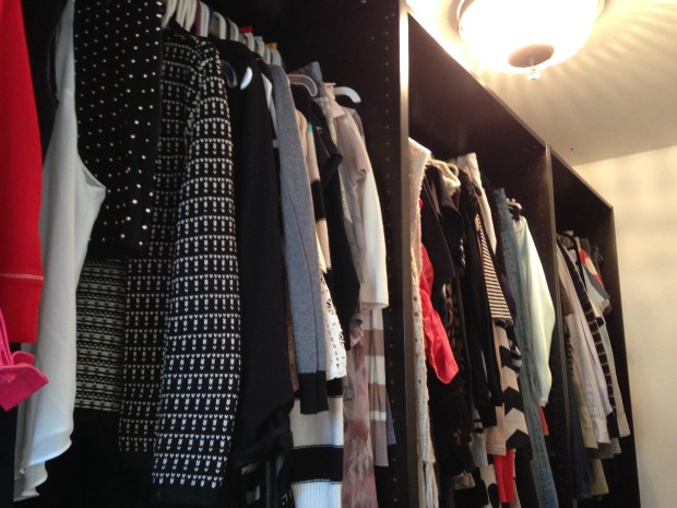 Closet installed and being filled!