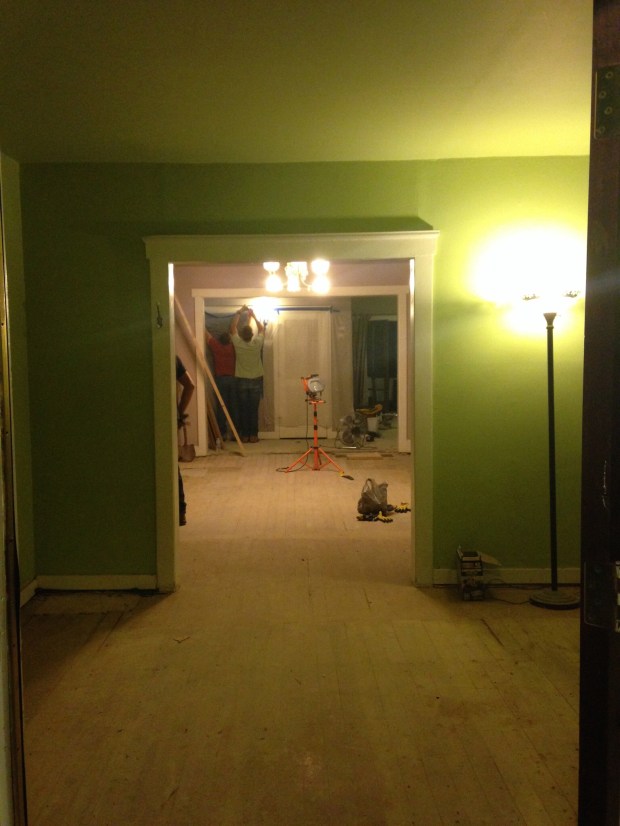 Yay clean floors! Thanks dad!