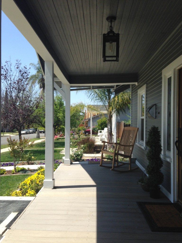 Enjoying the afternoon on the porch!