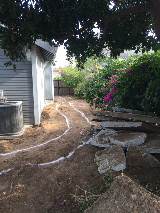 Just imagine a beautiful winding path that draws you into the secret garden. 