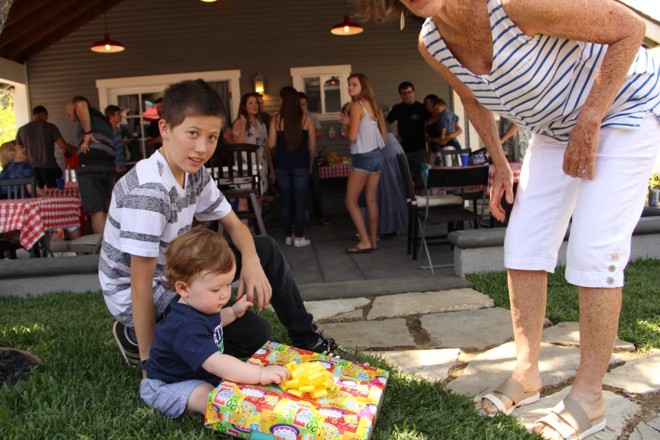 Over 50 people attended this 1st birthday bash! The yard functioned perfectly and proved to be the perfect place to entertain.