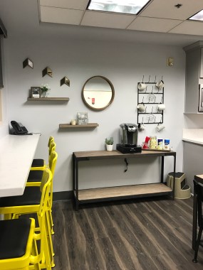 Added some random decor elements to the wall to fill in the empty space.