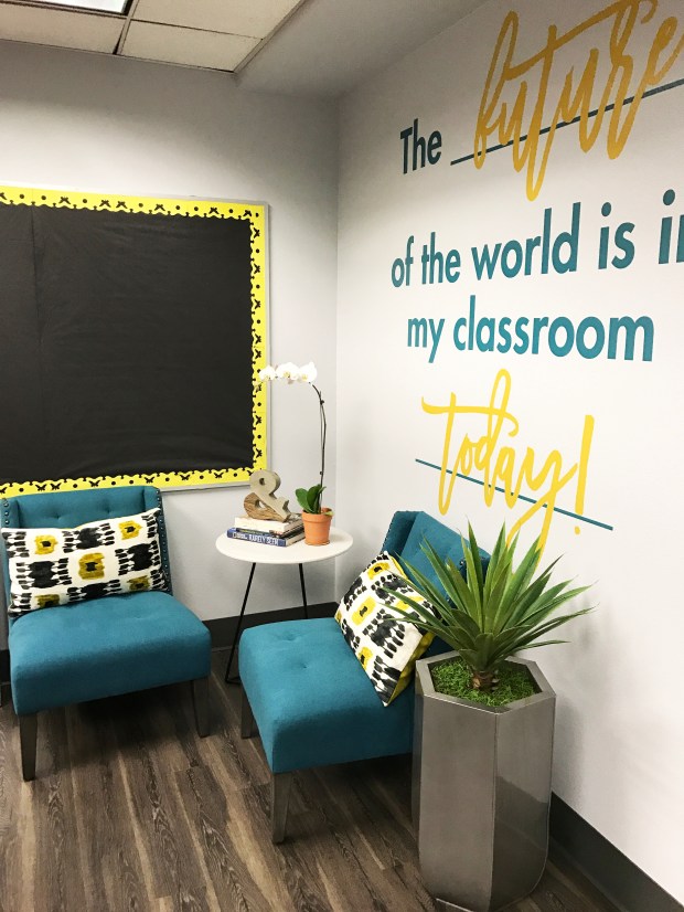 Here comes the fun part... decorating! My favorite little corner.