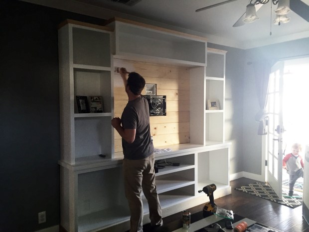 Step 4: Add decorative elements (shiplap and moldings)