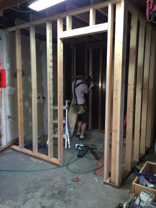 Cutting a hole for the window!